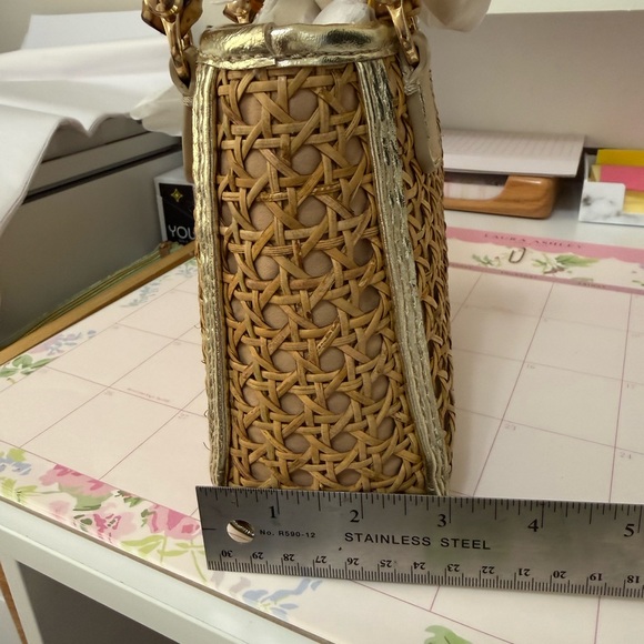 Lilly Pulitzer “Adrian” tan cane mini bag - Picture 5 of 5